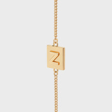 Alphabet Z Bracelet Brass - Gold