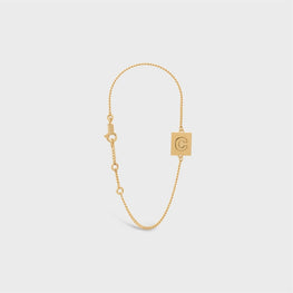 Women Alphabet C Bracelet - Gold