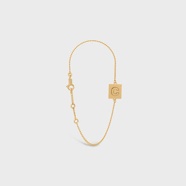 Alphabet C Bracelet - Gold