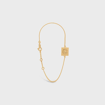 Alphabet C Bracelet - Gold