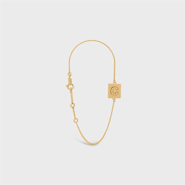 Alphabet C Bracelet - Gold