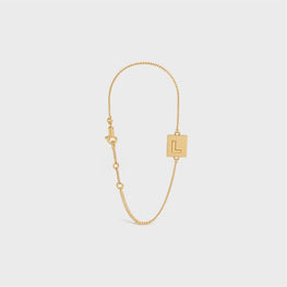 Women Alphabet L Bracelet - Gold