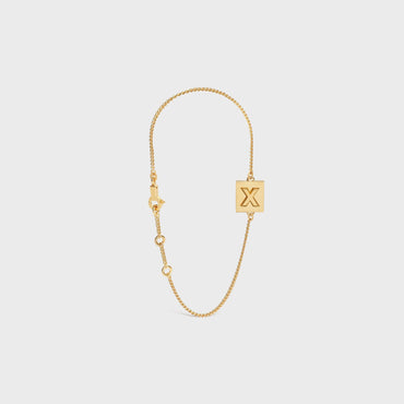 Alphabet X Bracelet - Gold
