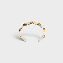 Celine Stud Bicolor Bangle - Gold/Silver