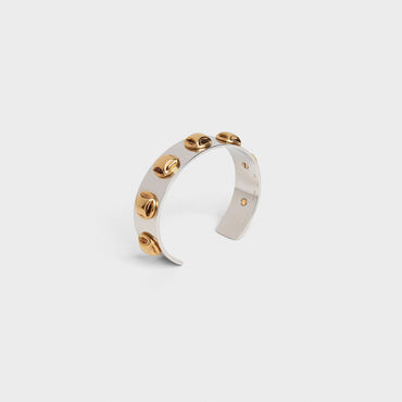 Celine Stud Bicolor Bangle - Gold/Silver