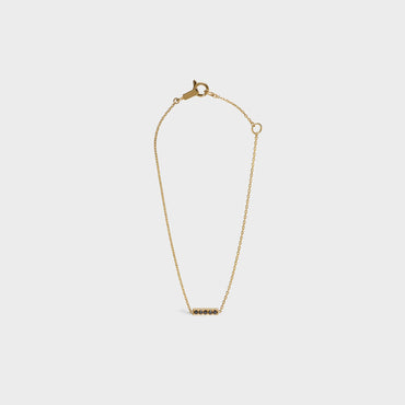 Celine Sentimental Line Bracelet - Yellow Gold & Black