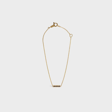 Celine Sentimental Line Bracelet - Yellow Gold & Black