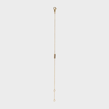 Celine Sentimental Line Bracelet - Yellow Gold & Black