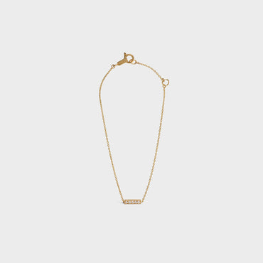 Celine Sentimental Line Bracelet - Yellow Gold & White