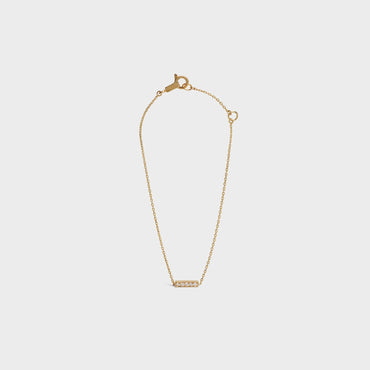 Celine Sentimental Line Bracelet - Yellow Gold & White