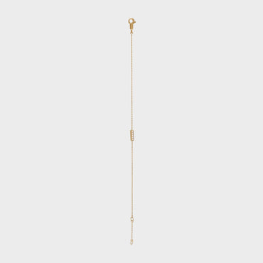 Celine Sentimental Line Bracelet - Yellow Gold & White