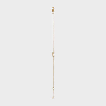Celine Sentimental Line Bracelet - Yellow Gold & White