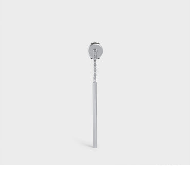 Celine Sentimental Curved Earring - White Gold