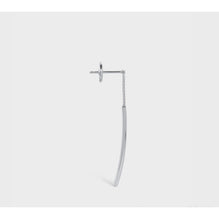 Celine Sentimental Curved Earring - White Gold