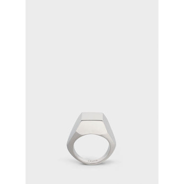 Celine Heritage Pentagon Ring - Silver