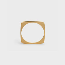 Simple Shapes Square Bangle - Gold