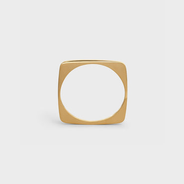 Simple Shapes Square Bangle - Gold