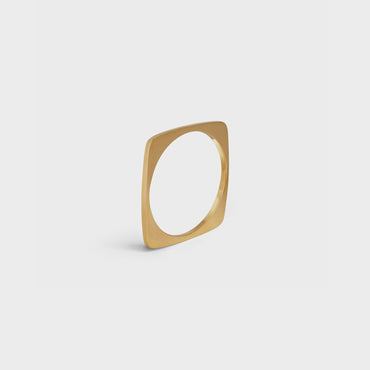 Simple Shapes Square Bangle - Gold