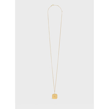 Celine Separables Triomphe Plate Pendant - Gold