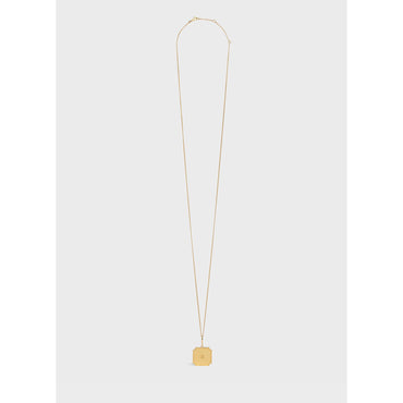 Celine Separables Triomphe Plate Pendant - Gold