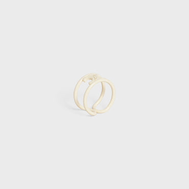 Triomphe Ring Varnish & Brass - Off White