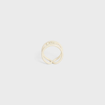 Triomphe Ring Varnish & Brass - Off White