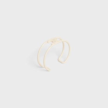 Triomphe Cuff Varnish & Brass - Off White