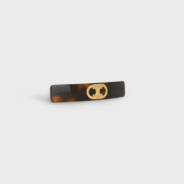 Women Maillons Triomphe Hair Clip - Gold/Brown