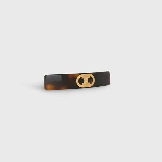 Women Maillons Triomphe Hair Clip - Gold/Brown