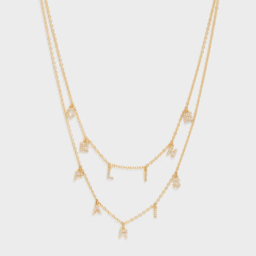 Celine Paris Double Necklace - Gold