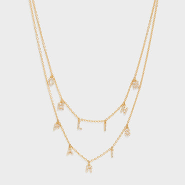 Celine Paris Double Necklace - Gold