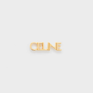 Celine Typo Stud - Gold