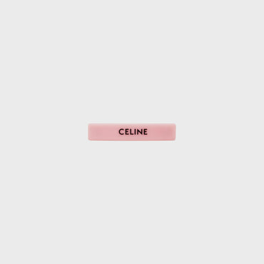 Celine Hair Clip Cellulose Acetate & Steel - Light Rose/Black