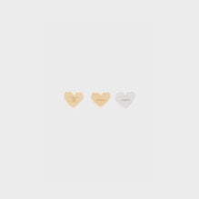 Women Celine Separables Heart Studs - Gold/Silver