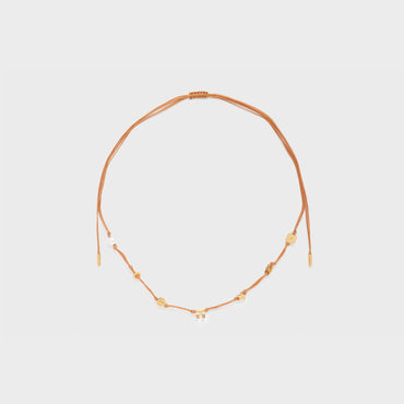 Celine Beach Multi Necklace - Gold/Tan