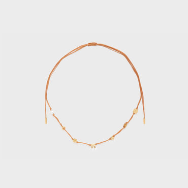Celine Beach Multi Necklace - Gold/Tan