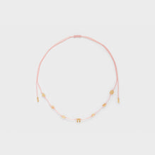 Women Celine Beach Multi Necklace - Gold/Pink