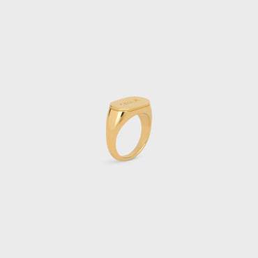 Celine Signet Ring - Gold