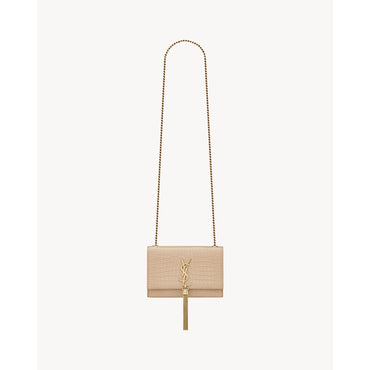 Small Kate Tassel Chain Bag - Dark Beige
