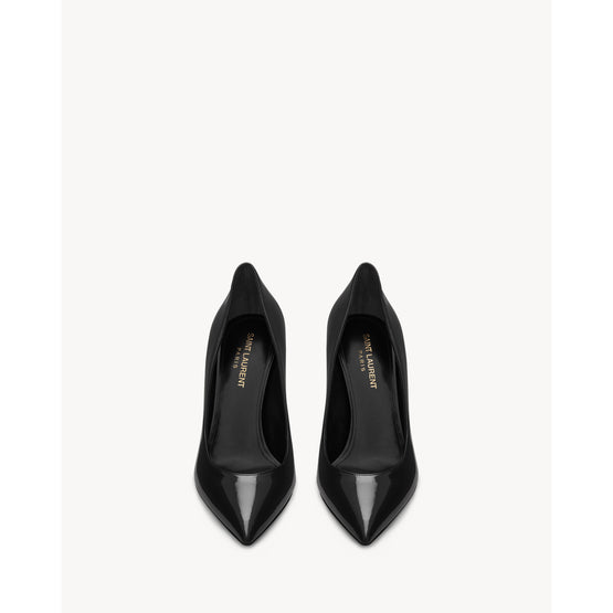 Opyum 85 Pumps In Vernice Chiffon/Nero Lucido - Black