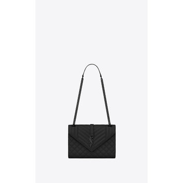 Medium Envelope Chain Bag - Nero
