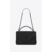 Large College Chain Bag - Nero