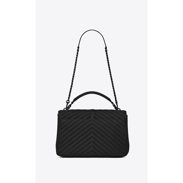 Large College Chain Bag - Nero