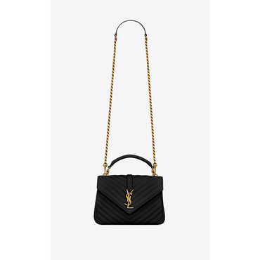 Medium College Chain Bag - Nero