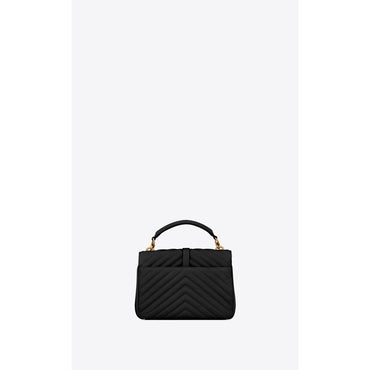 Medium College Chain Bag - Nero