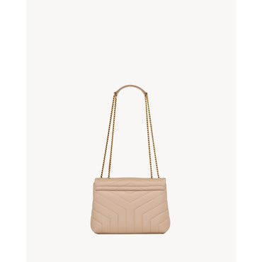 Small Loulou Chain Bag - Dark Beige