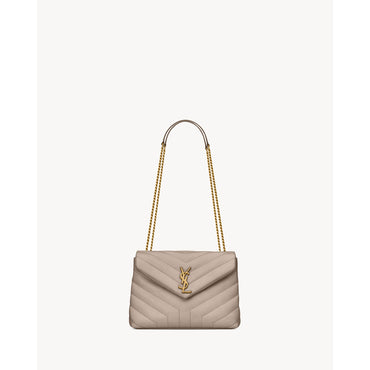 Small Loulou Chain Bag - Grey Brow