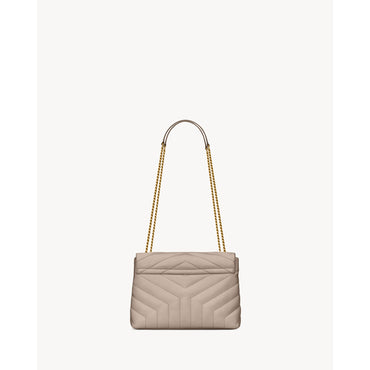Small Loulou Chain Bag - Grey Brow