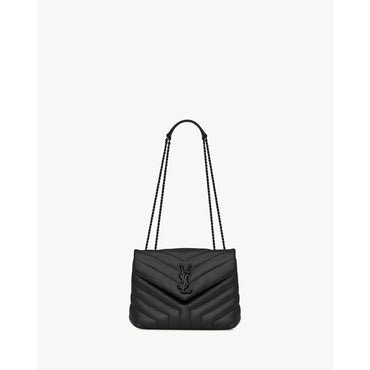 YSL BO MNG LOULOU S VITELLO PI - NERO/NERO