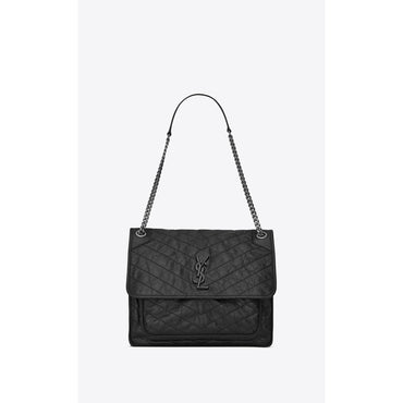 Large Niki Chain Bag - Nero